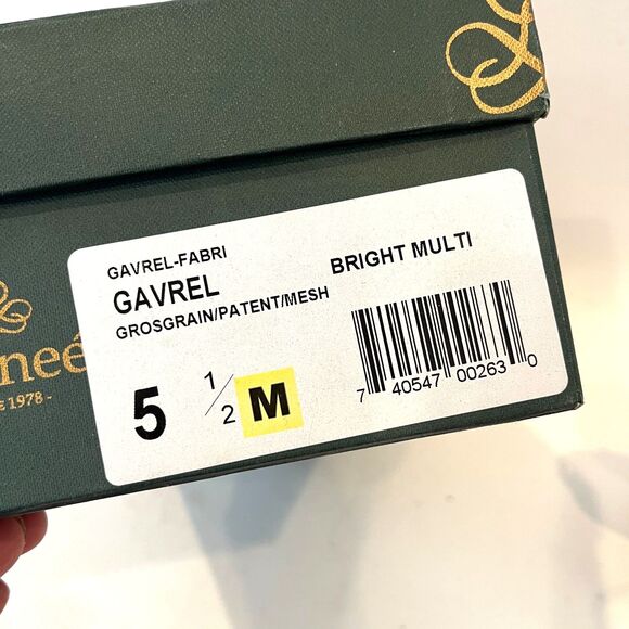 J.Renee Gavrel Multicolor Heels Slingback Size 5 1/2 Pointed Toe - Picture 8 of 11